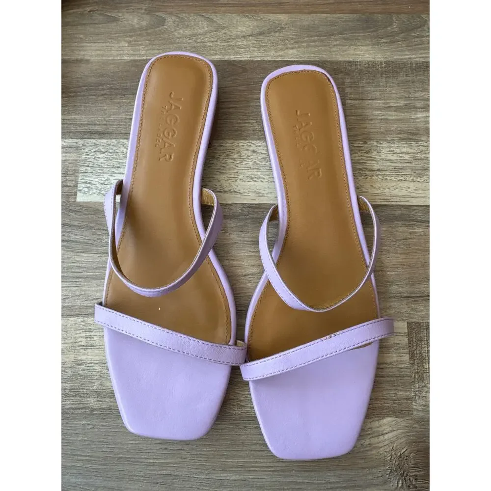 Women's Jagger the Label Double Strap Sprung Flat in Lilac size 9 Soft Girl Boho - Picture 5 of 5